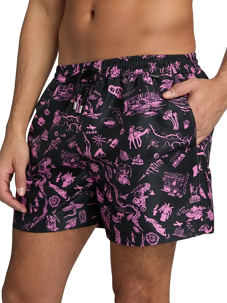 Paul Smith Men's Travel Stories Swim Shorts | Thumbnail 5