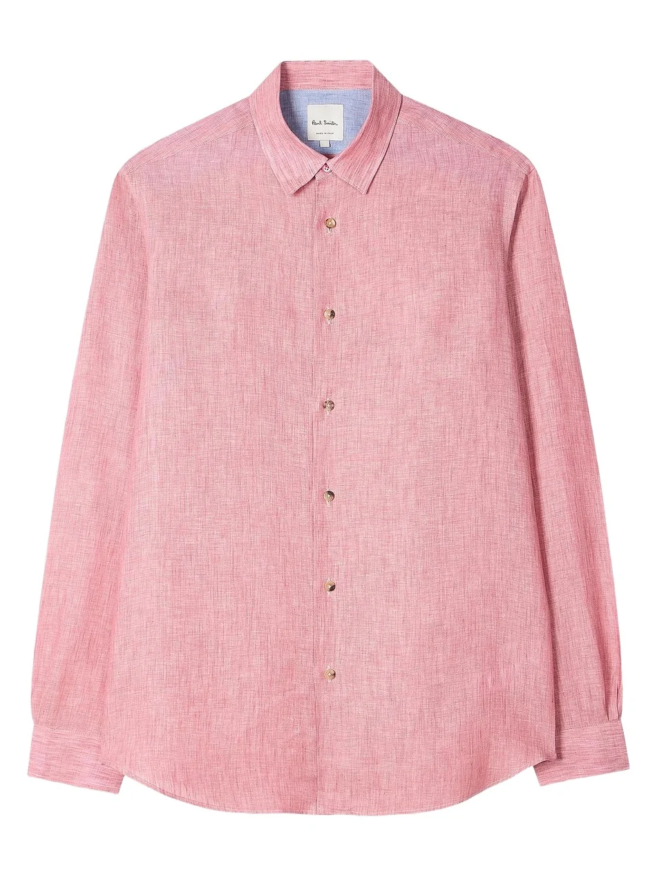 Paul Smith Men's Regular-Fit Linen Shirt