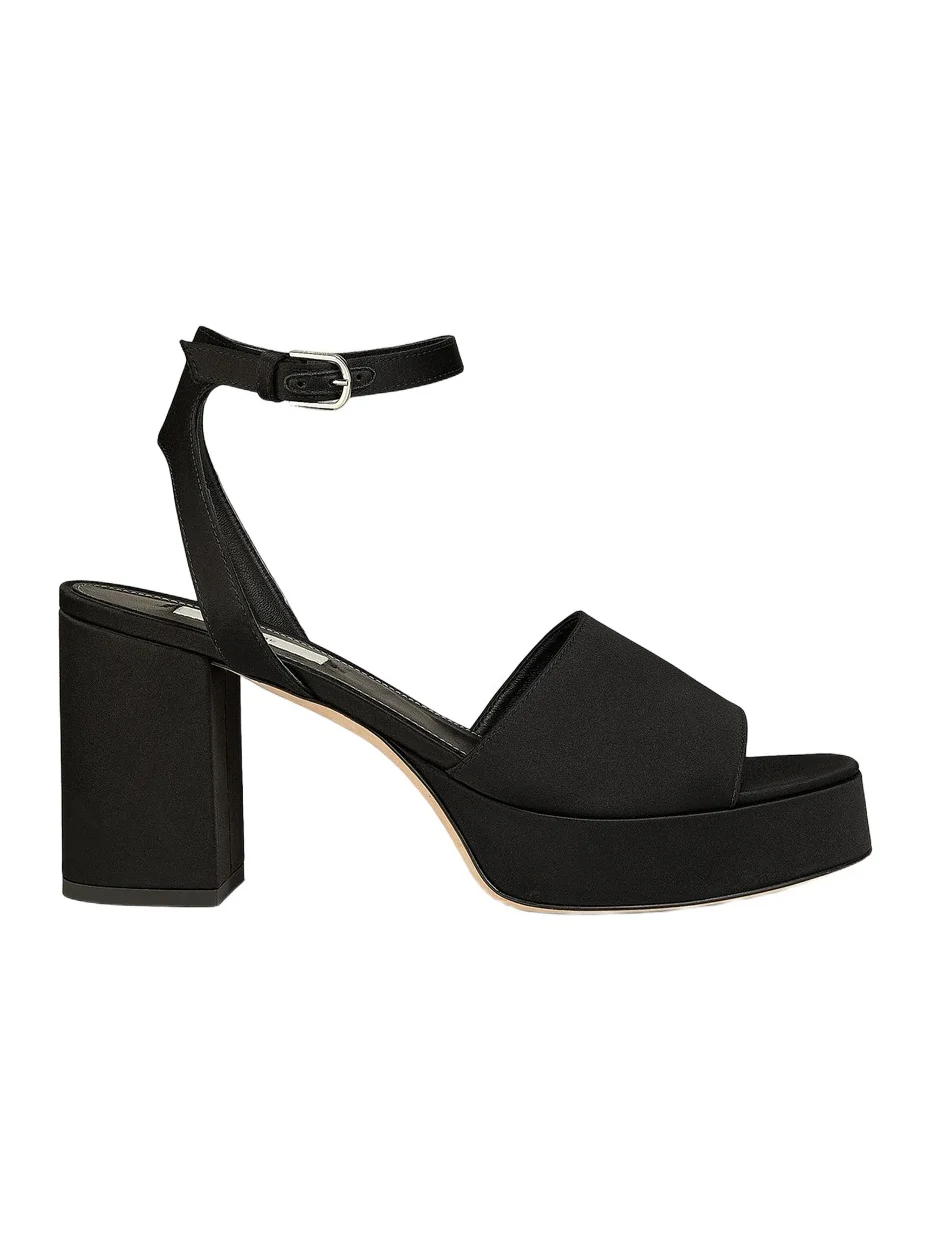 Women's 100MM Satin Platform Sandals Women's 100MM Satin Platform Sandals