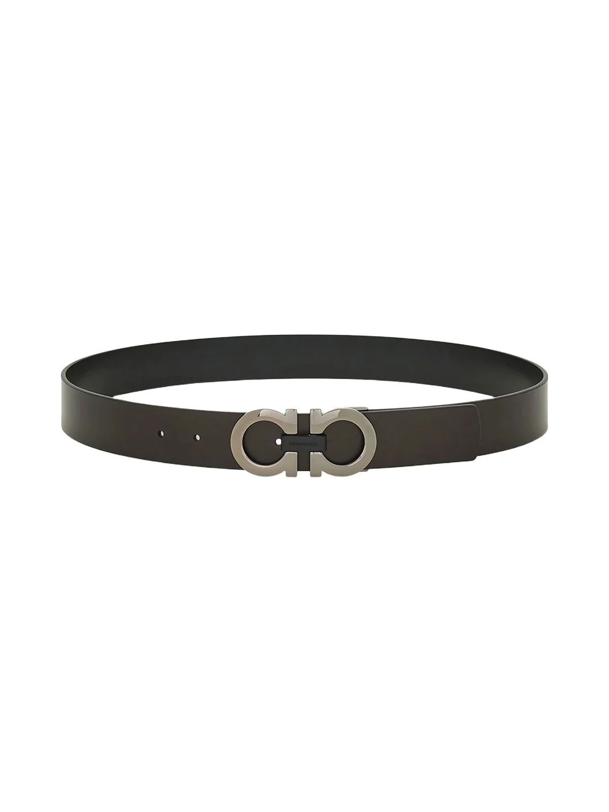 Ferragamo Men's Gancini Reversible Leather Belt