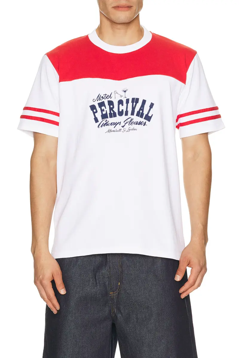 Percival Cut And Sew Regular Tee | Image 1 Percival Cut And Sew Regular Tee | Image 1