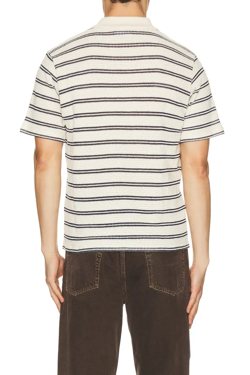 Percival Moore Open Collar Polo | Thumbnail 2