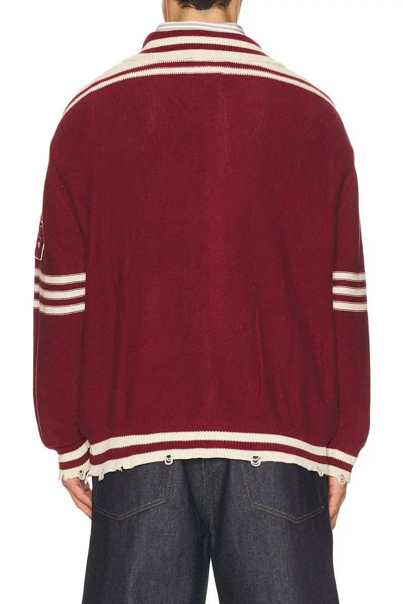 Found Varsity Patch Collared Cardigan | Thumbnail 3 Found Varsity Patch Collared Cardigan | Thumbnail 3