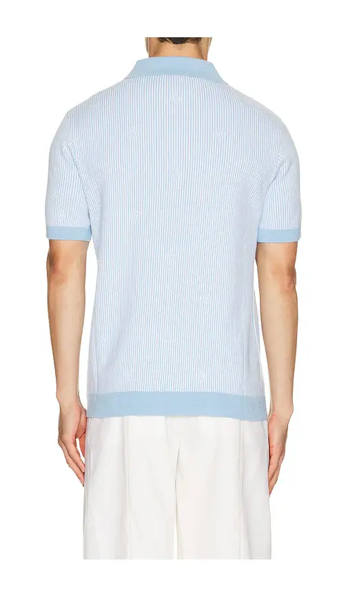 Casablanca Pinstripe Polo Shirt | Thumbnail 7 Casablanca Pinstripe Polo Shirt | Thumbnail 7