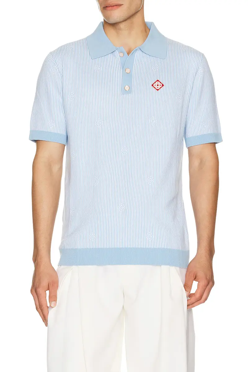 Pinstripe Polo Shirt
