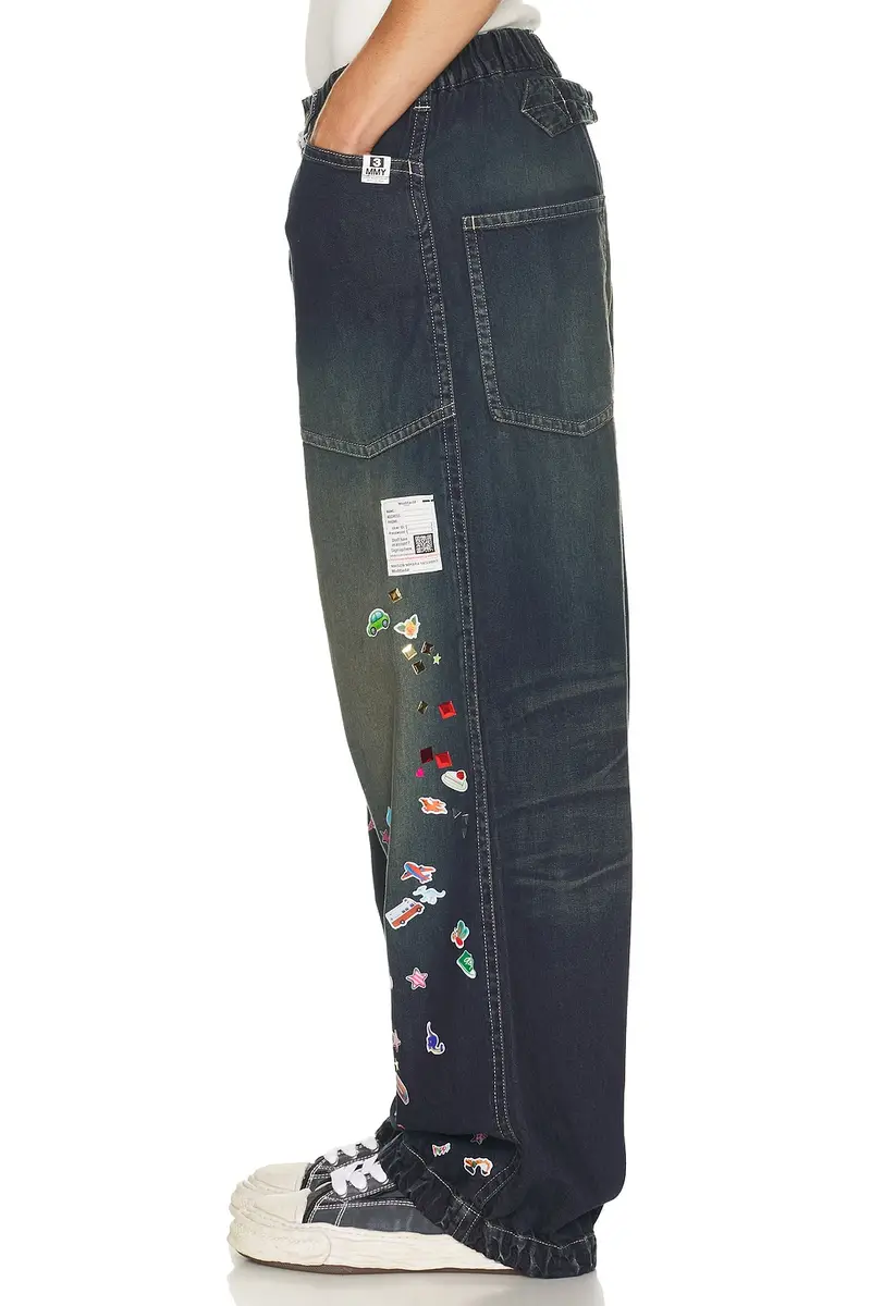 Maison MIHARA YASUHIRO Baker Jeans With Sticker | Thumbnail 2