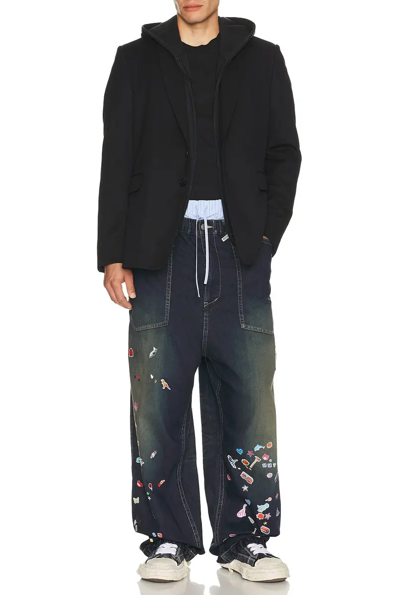 Maison MIHARA YASUHIRO Baker Jeans With Sticker | Thumbnail 4