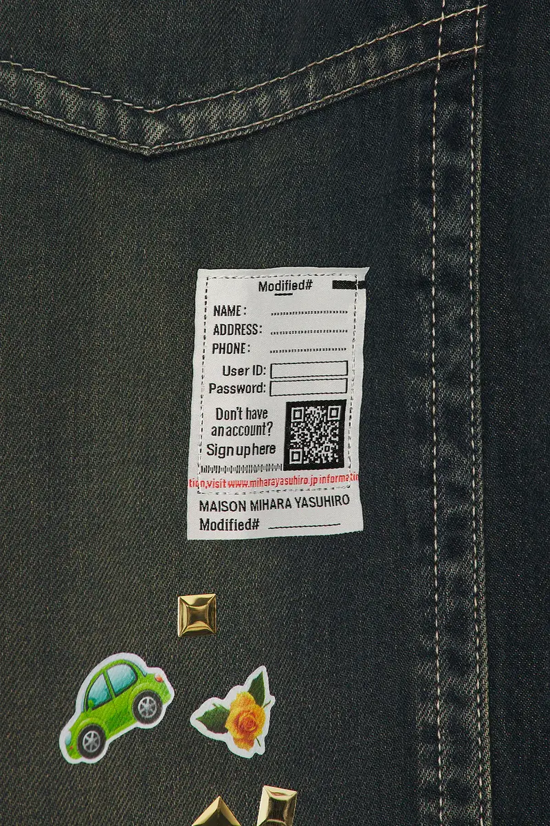 Maison MIHARA YASUHIRO Baker Jeans With Sticker | Thumbnail 6