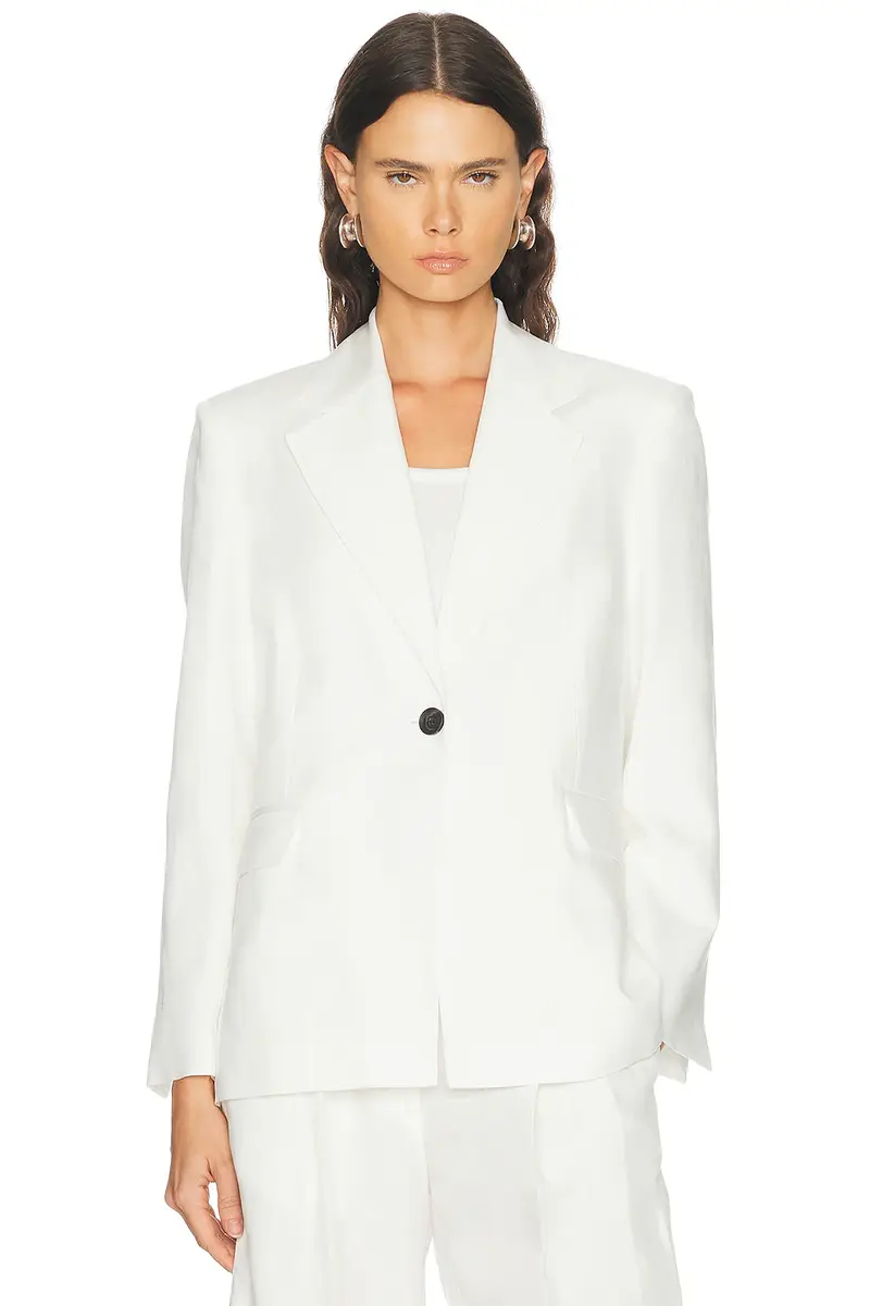 House of Dagmar Linen Blazer | Thumbnail 2 House of Dagmar Linen Blazer | Thumbnail 2
