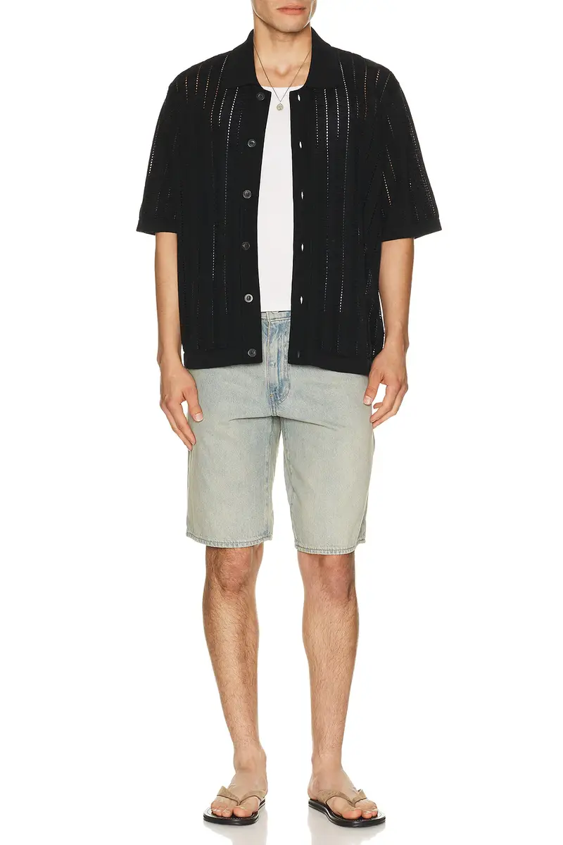 Corridor Pointelle Stripe Buttondown | Thumbnail 3