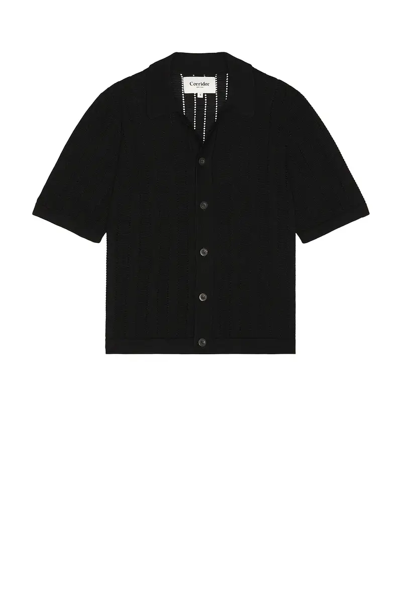 Corridor Pointelle Stripe Buttondown | Thumbnail 4