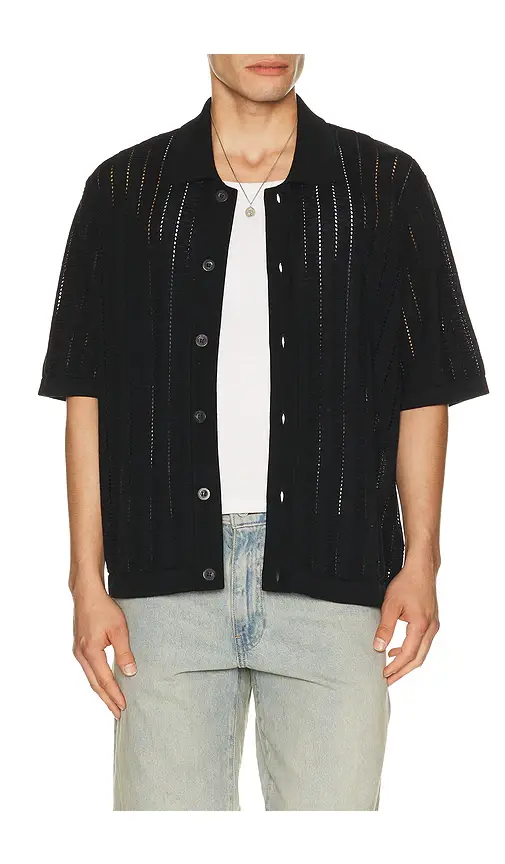 Corridor Pointelle Stripe Buttondown | Thumbnail 5