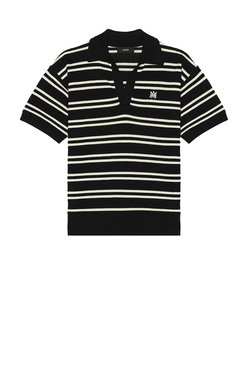 AMIRI MA Stripe Knit Polo | Thumbnail 4
