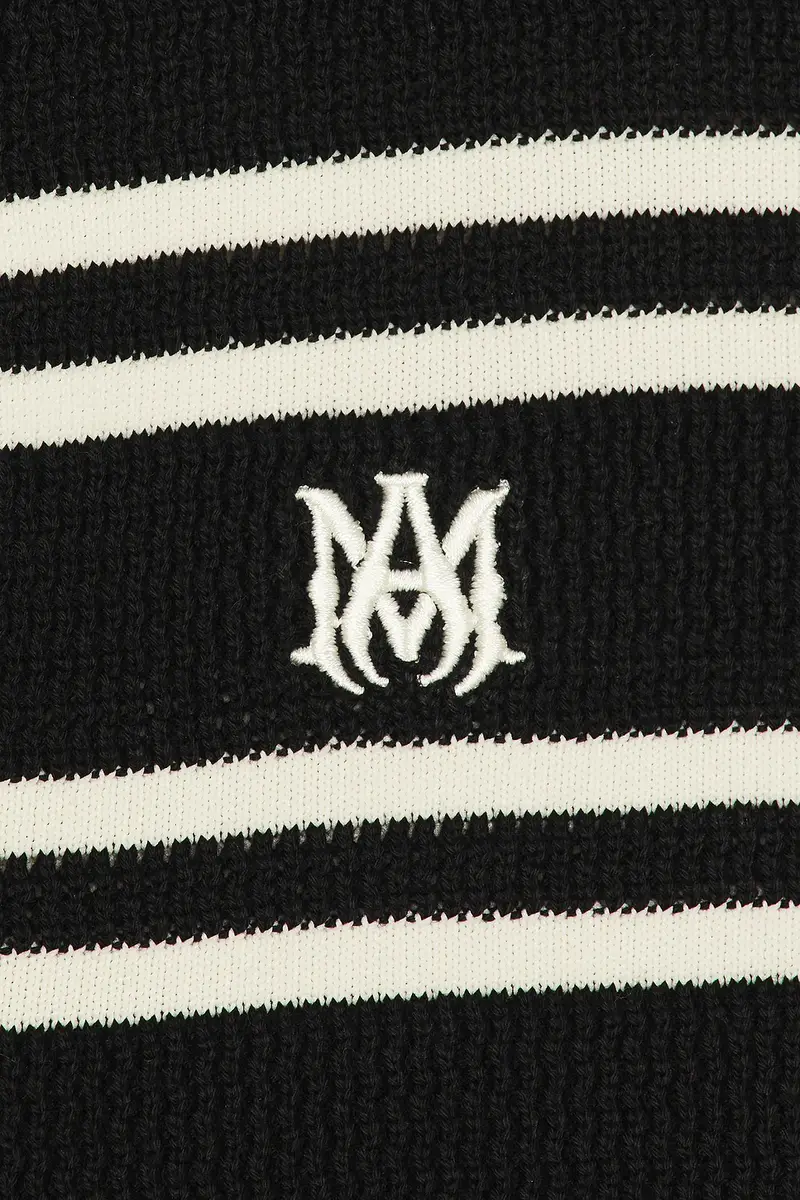 AMIRI MA Stripe Knit Polo | Thumbnail 5