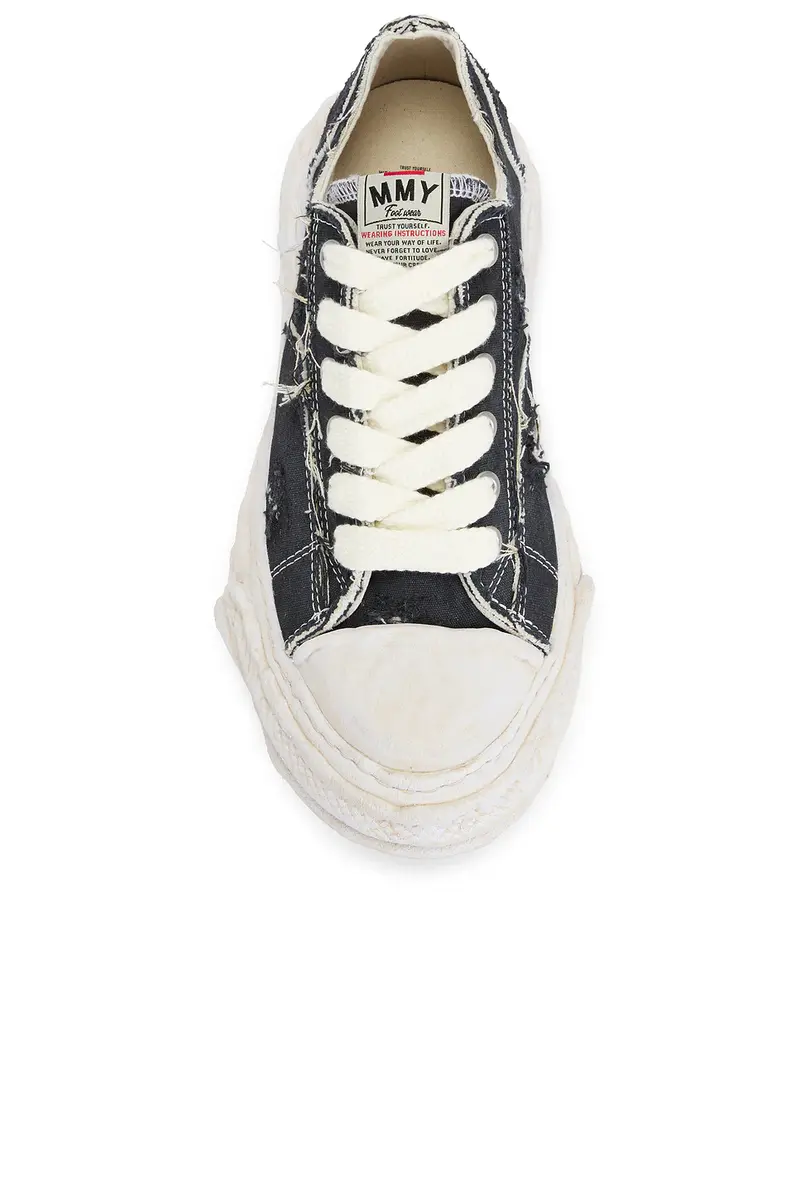 Maison MIHARA YASUHIRO Peterson23 Sole Ripping And Over Dyeing Canvas Low -Top Sneaker | Thumbnail 4 Maison MIHARA YASUHIRO Peterson23 Sole Ripping And Over Dyeing Canvas Low -Top Sneaker | Thumbnail 4