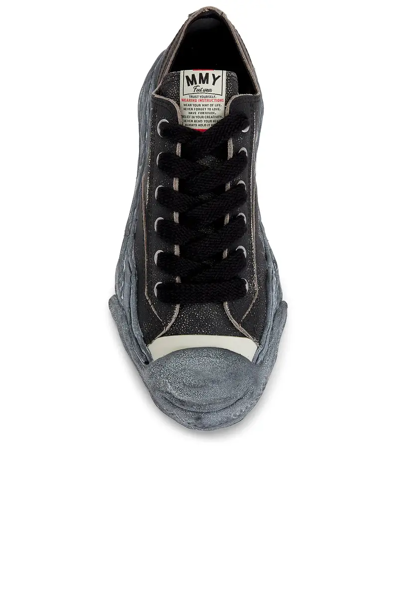 Maison MIHARA YASUHIRO Hank Original Sole Shrink Leather Low -Top Sneaker | Thumbnail 4