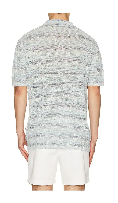 Bound Marine Textured Knit Polo | Thumbnail 2 Bound Marine Textured Knit Polo | Thumbnail 2