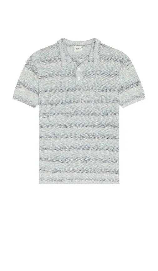 Bound Marine Textured Knit Polo | Thumbnail 4 Bound Marine Textured Knit Polo | Thumbnail 4