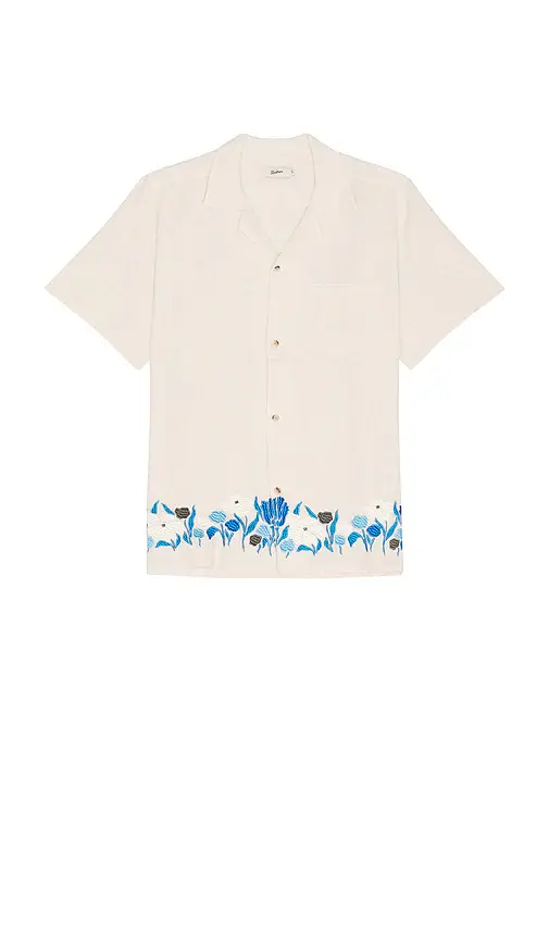 BATHER Pearl Lawn Linen Camp Shirt | Thumbnail 4