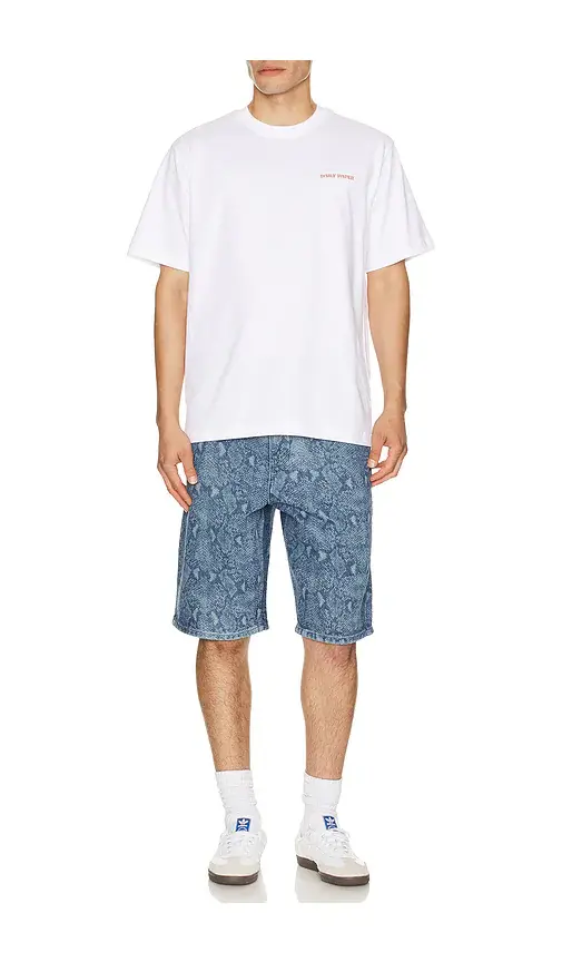 Daily Paper Snake Laser Denim Shorts | Thumbnail 3 Daily Paper Snake Laser Denim Shorts | Thumbnail 3