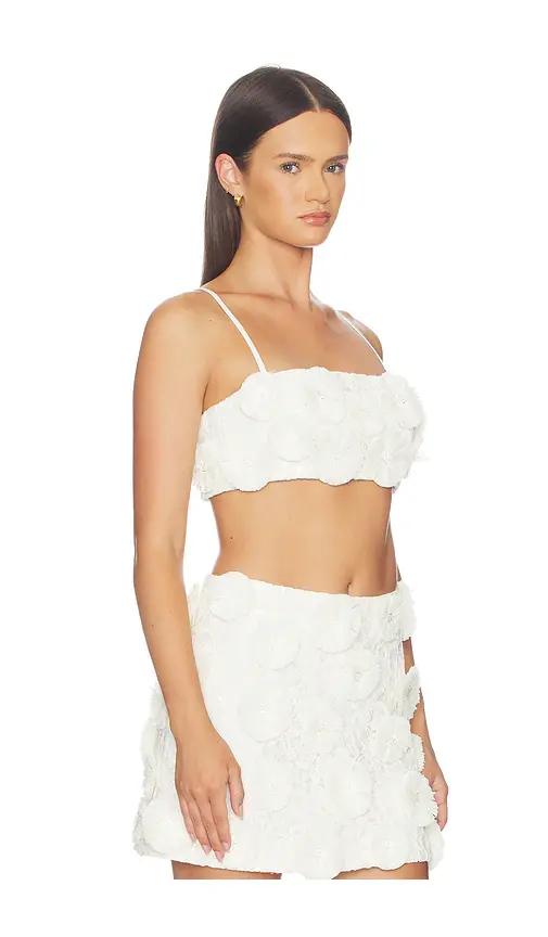 Simkhai Delia Floral Raffia Bra Top | Thumbnail 2 Simkhai Delia Floral Raffia Bra Top | Thumbnail 2
