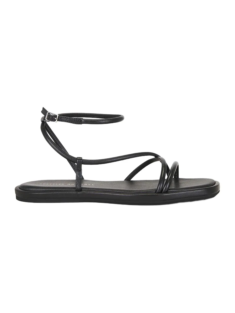 Noor Strappy Ankle Wrap Flat Sandal Noor Strappy Ankle Wrap Flat Sandal