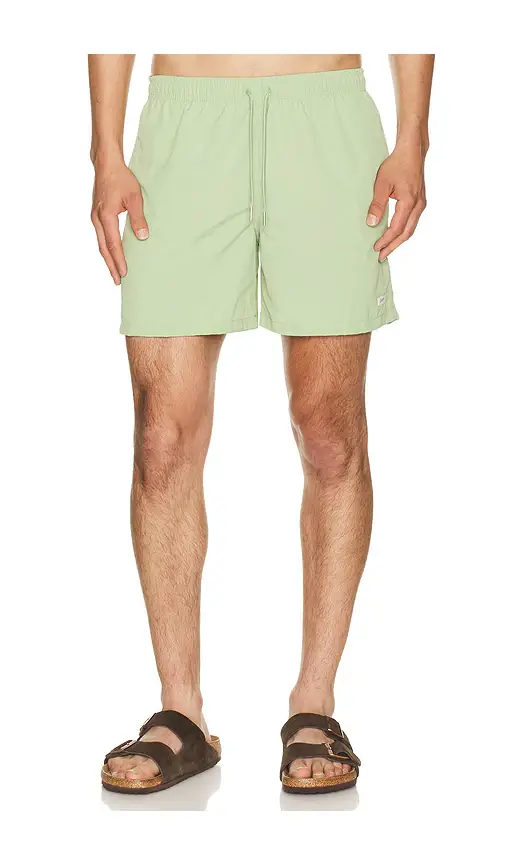 BATHER Solid Moss Swim Trunks | Image 1 BATHER Solid Moss Swim Trunks | Image 1