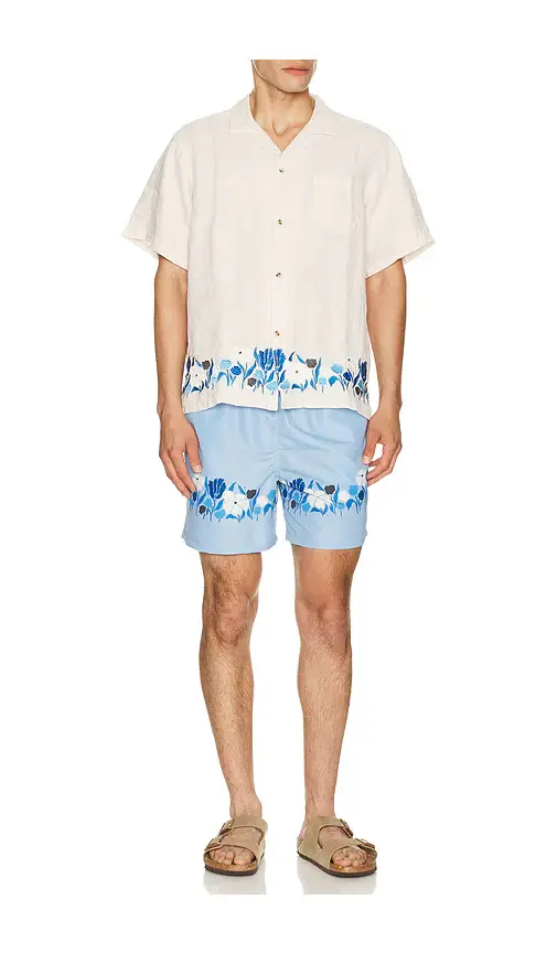 BATHER Regatta Lawn Printed Swim Trunks | Thumbnail 3 BATHER Regatta Lawn Printed Swim Trunks | Thumbnail 3