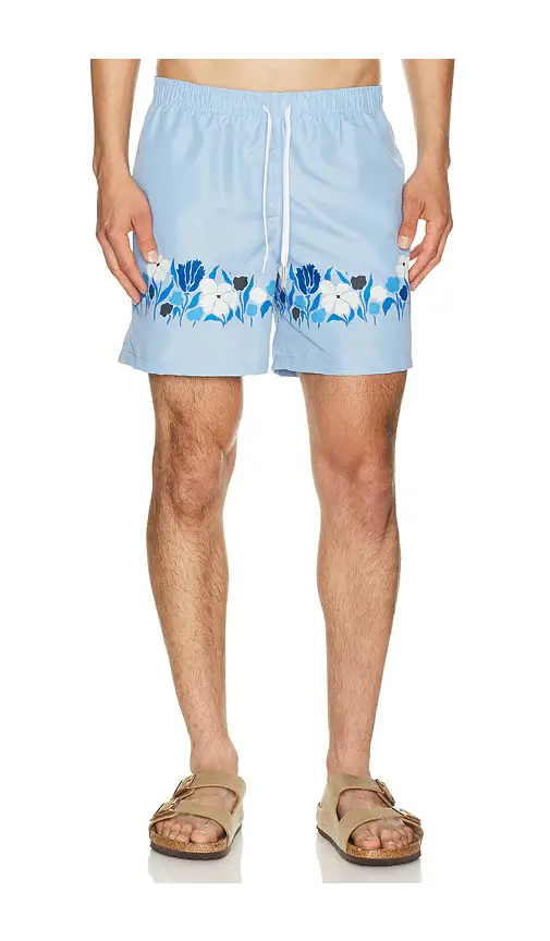 BATHER Regatta Lawn Printed Swim Trunks