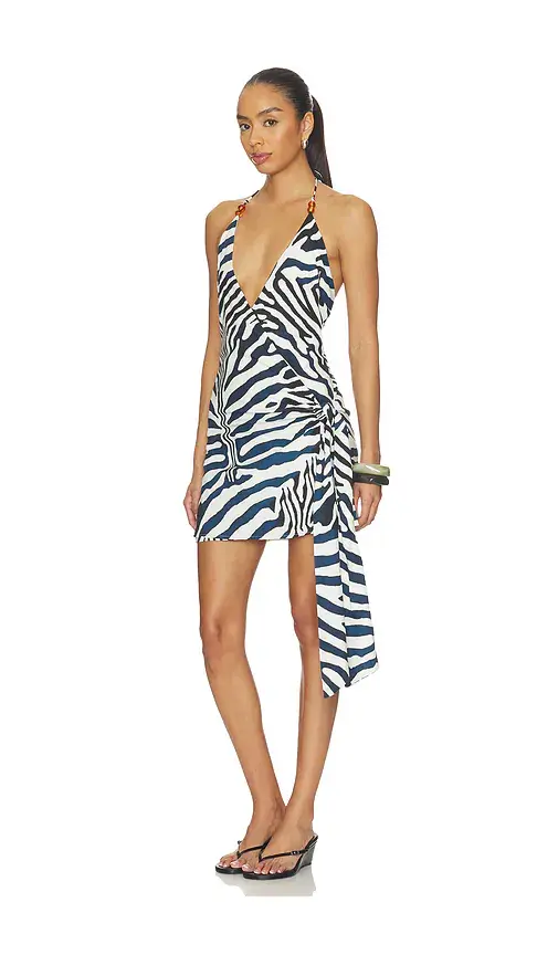 SEVEN WONDERS Sahara Halter Wrap Mini Dress | Thumbnail 2 SEVEN WONDERS Sahara Halter Wrap Mini Dress | Thumbnail 2