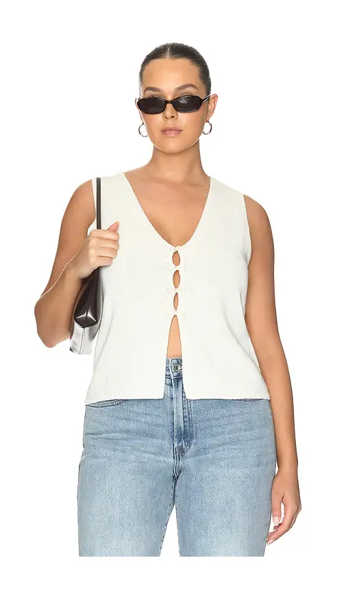 GOOD AMERICAN The Knit Vest Top | Thumbnail 2