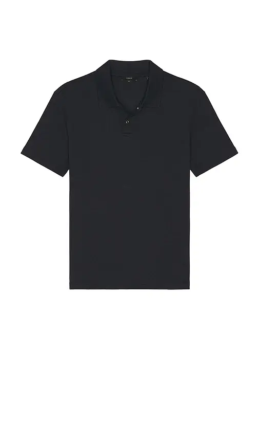 Vince Mesh Knit Snap Short Sleeve Polo | Thumbnail 4 Vince Mesh Knit Snap Short Sleeve Polo | Thumbnail 4