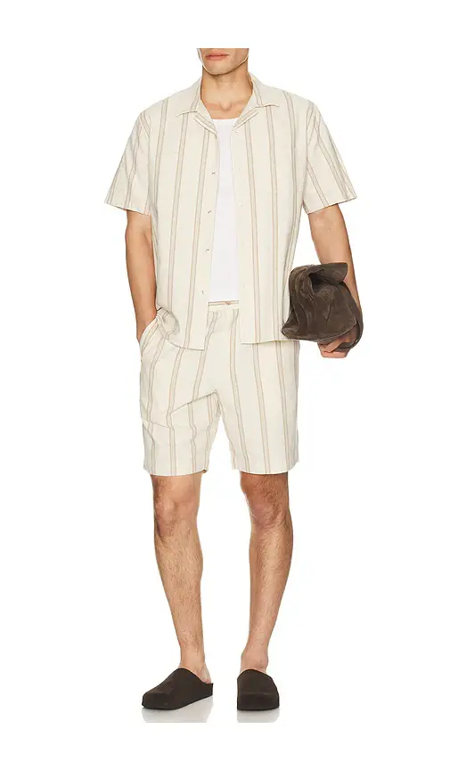 Vince Cove Stripe Short Sleeve Cabana Shirt | Thumbnail 3 Vince Cove Stripe Short Sleeve Cabana Shirt | Thumbnail 3