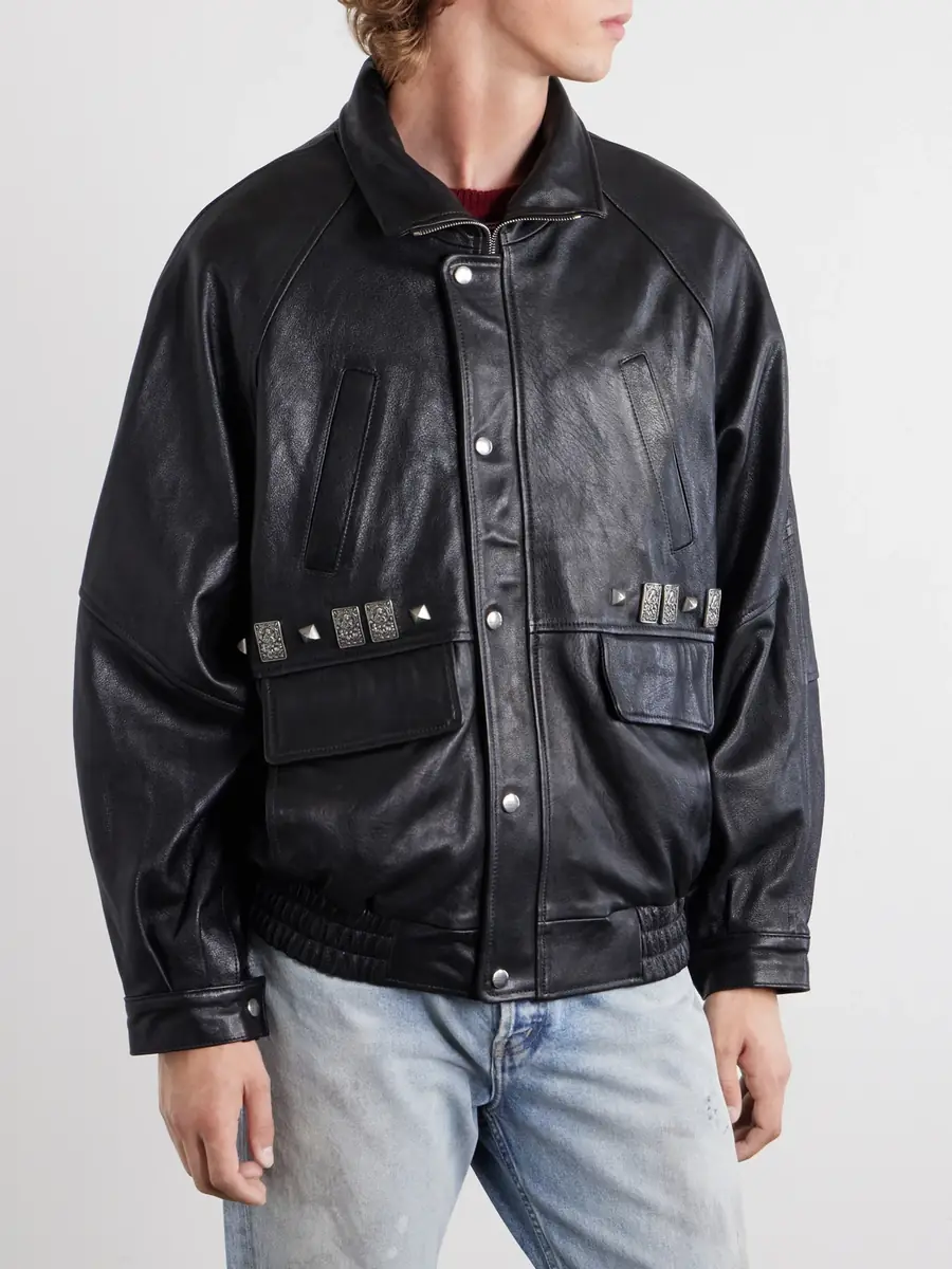 Enfants Riches Déprimés Principe Phillip's Childhood Studded Leather Jacket - Men | Thumbnail 3 Enfants Riches Déprimés Principe Phillip's Childhood Studded Leather Jacket - Men | Thumbnail 3