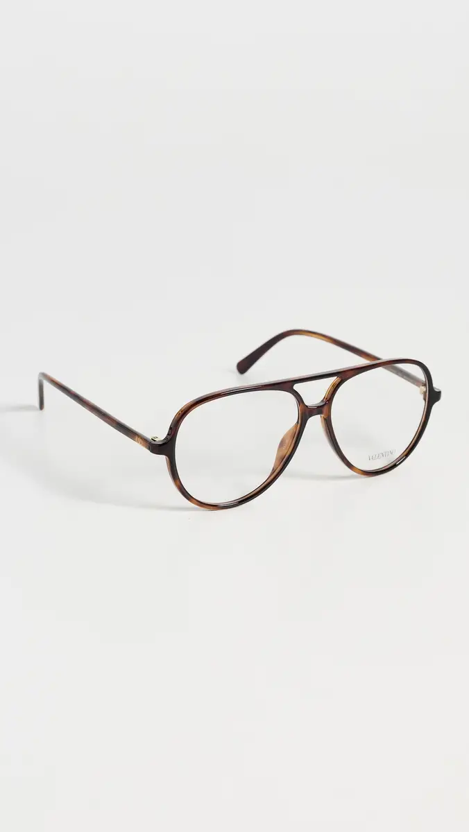 Valentino Ultralight V Logo Eyeglasses HAVANA-HAVANA-TRANSPARENT One Size | Thumbnail 4 Valentino Ultralight V Logo Eyeglasses HAVANA-HAVANA-TRANSPARENT One Size | Thumbnail 4