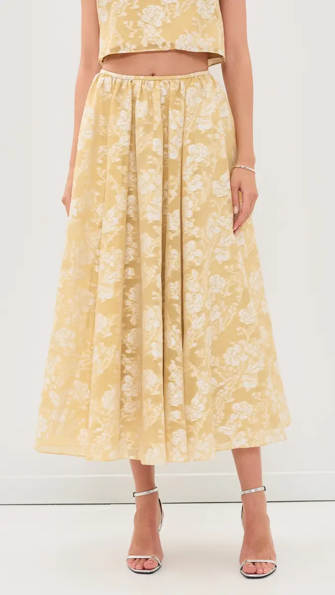 Cinq à Sept Organza Jacquard Ruth Skirt | Thumbnail 2 Cinq à Sept Organza Jacquard Ruth Skirt | Thumbnail 2