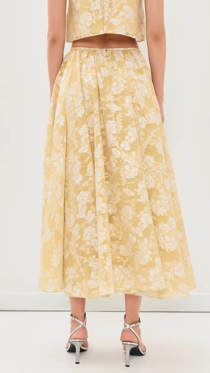 Cinq à Sept Organza Jacquard Ruth Skirt | Thumbnail 3 Cinq à Sept Organza Jacquard Ruth Skirt | Thumbnail 3