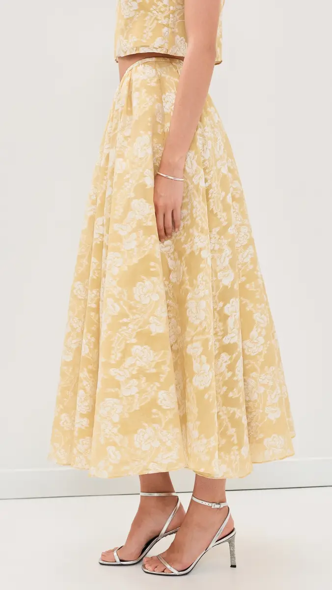 Cinq à Sept Organza Jacquard Ruth Skirt | Thumbnail 4 Cinq à Sept Organza Jacquard Ruth Skirt | Thumbnail 4