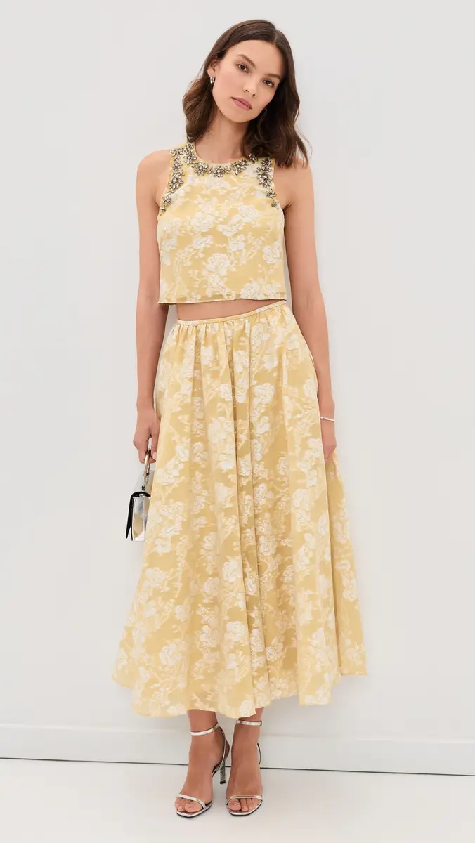Cinq à Sept Organza Jacquard Ruth Skirt | Thumbnail 5 Cinq à Sept Organza Jacquard Ruth Skirt | Thumbnail 5