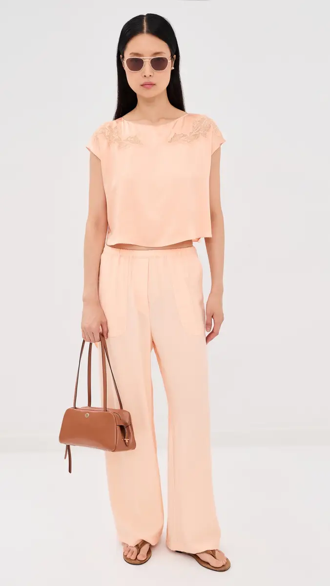Sablyn Kerra Lace Cut Silk Tee | Thumbnail 5 Sablyn Kerra Lace Cut Silk Tee | Thumbnail 5