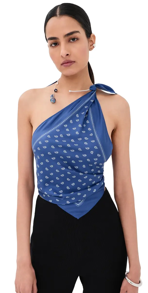 Christopher Esber Bandana Scarf Tie Top | Image 1 Christopher Esber Bandana Scarf Tie Top | Image 1
