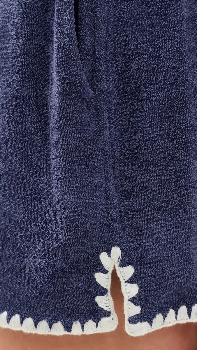 Marine Layer Towel Terry Whipstitch Shorts Deep Cobalt | Thumbnail 6
