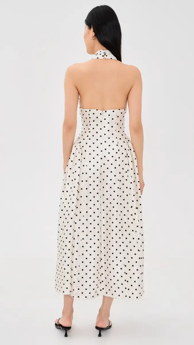 endless rose Halter Neck Polka-Dot Maxi Dress | Thumbnail 3 endless rose Halter Neck Polka-Dot Maxi Dress | Thumbnail 3