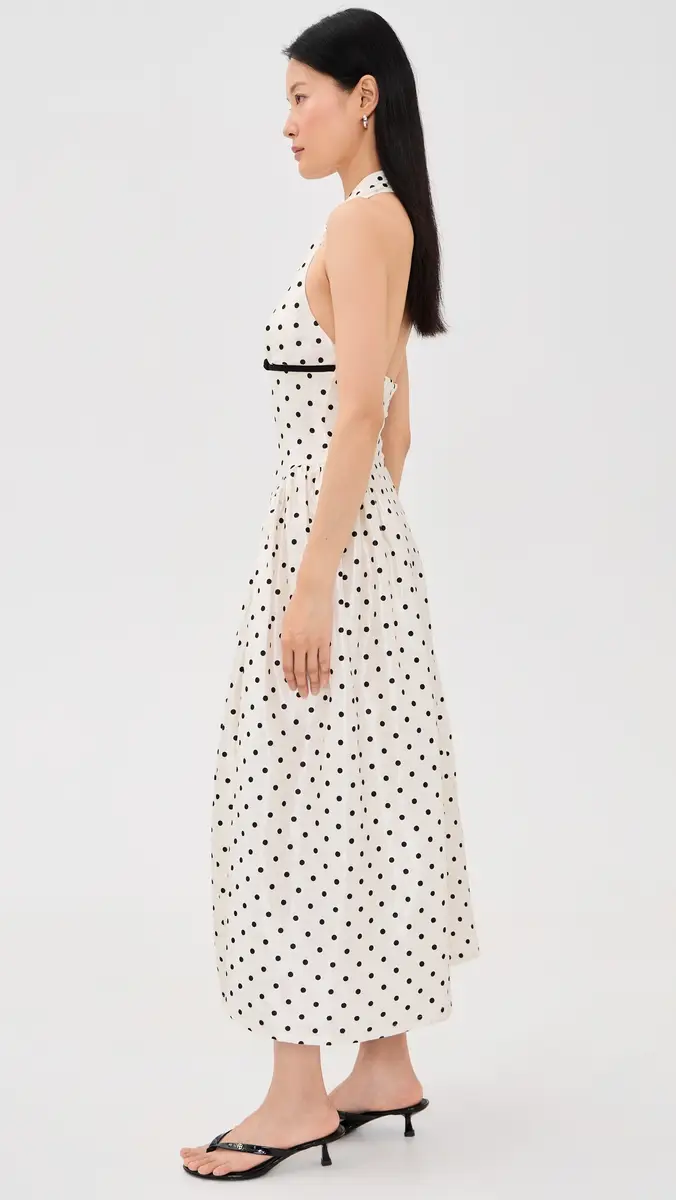 endless rose Halter Neck Polka-Dot Maxi Dress | Thumbnail 4 endless rose Halter Neck Polka-Dot Maxi Dress | Thumbnail 4