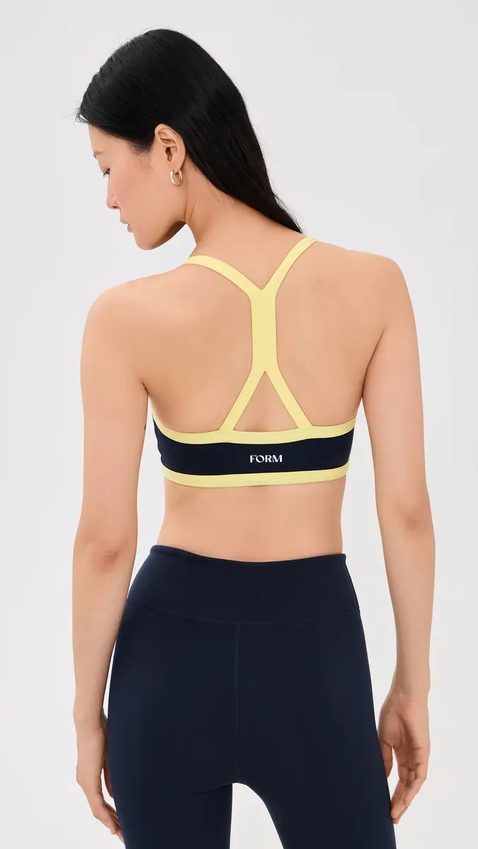 FORM V Neck Bra Navy/Lemon | Thumbnail 3 FORM V Neck Bra Navy/Lemon | Thumbnail 3