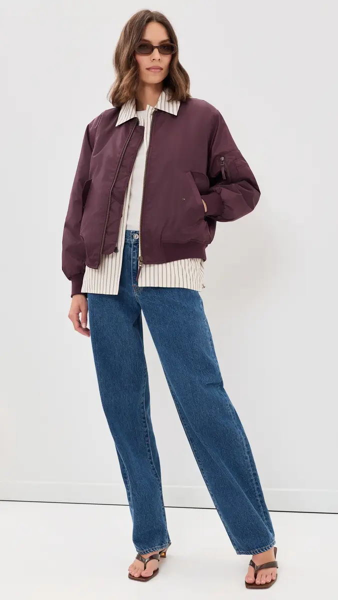 Anine Bing Leon Bomber Jacket | Thumbnail 5 Anine Bing Leon Bomber Jacket | Thumbnail 5