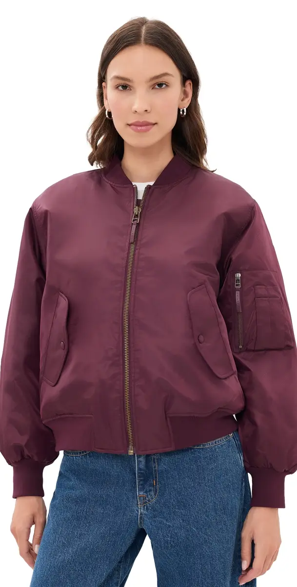 Anine Bing Leon Bomber Jacket Fig L | Image 1 Anine Bing Leon Bomber Jacket Fig L | Image 1