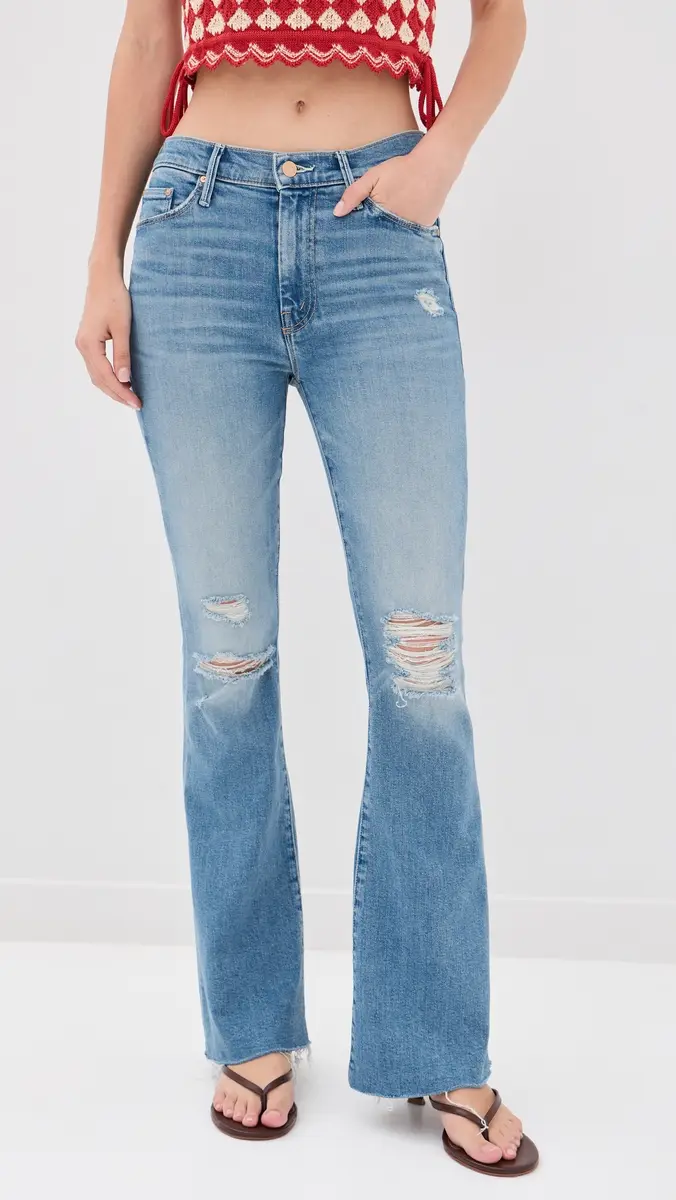 Mother The Weekender Fray Flare Jeans | Thumbnail 2