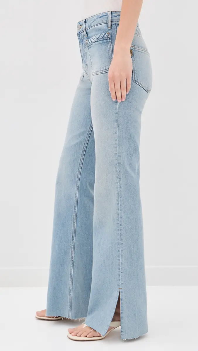 PAIGE Sofia Braided Patch Pocket Jeans | Thumbnail 4 PAIGE Sofia Braided Patch Pocket Jeans | Thumbnail 4
