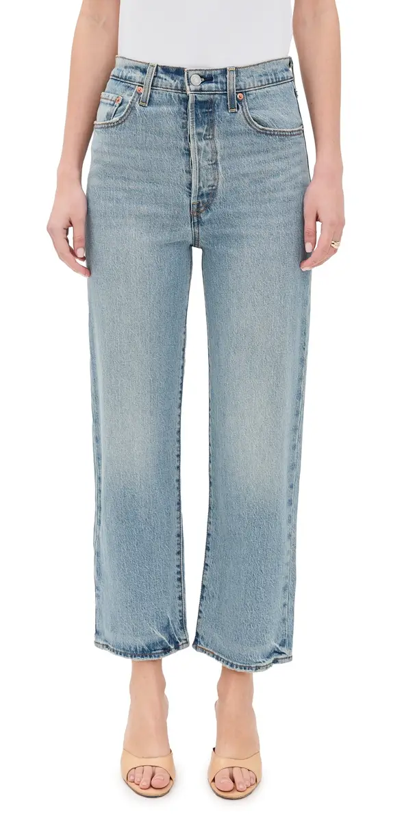 Levi's Ribcage Straight Ankle Jeans Let's Share 27 | Image 1 Levi's Ribcage Straight Ankle Jeans Let's Share 27 | Image 1